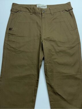 Duck Camp Cordura Canvas Brush Pants Mens Size 32x28 Brown Straight Leg.    NWOT